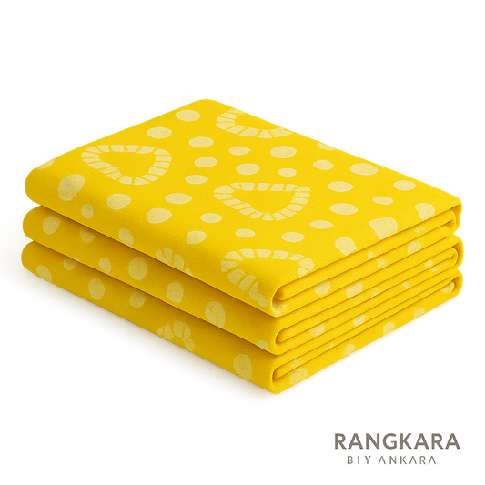 SunnyHearts Wax Batik Nighty Fabric – 3 Meter Pure Cotton | Rangkara by Ankara