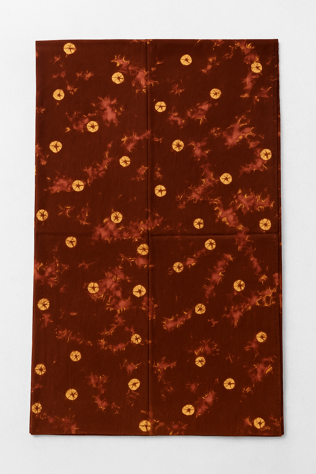 Cotton Hypo Bandhej Nighty Fabric – Tamba Colour | 2.90 Mtr Cut | RANGKARA by Ankara