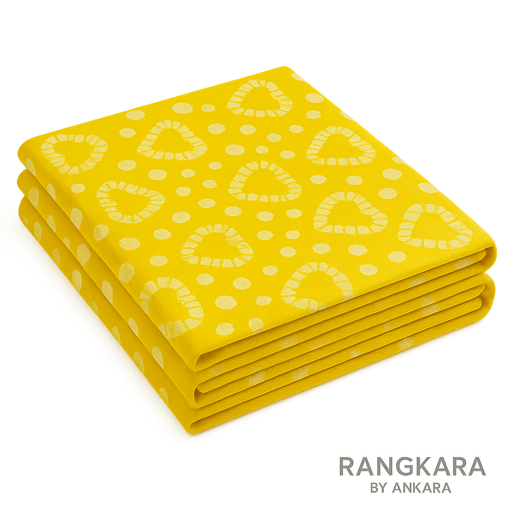 SunnyHearts Wax Batik Nighty Fabric – 3 Meter Pure Cotton | Rangkara by Ankara