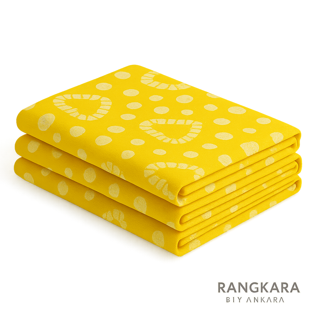 SunnyHearts Wax Batik Nighty Fabric – 3 Meter Pure Cotton | Rangkara by Ankara