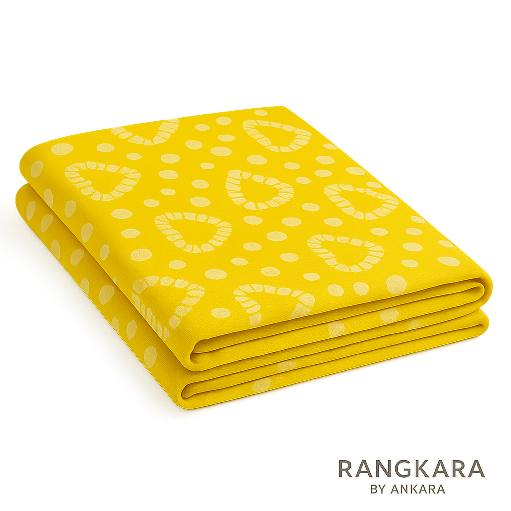 SunnyHearts Wax Batik Nighty Fabric – 3 Meter Pure Cotton | Rangkara by Ankara