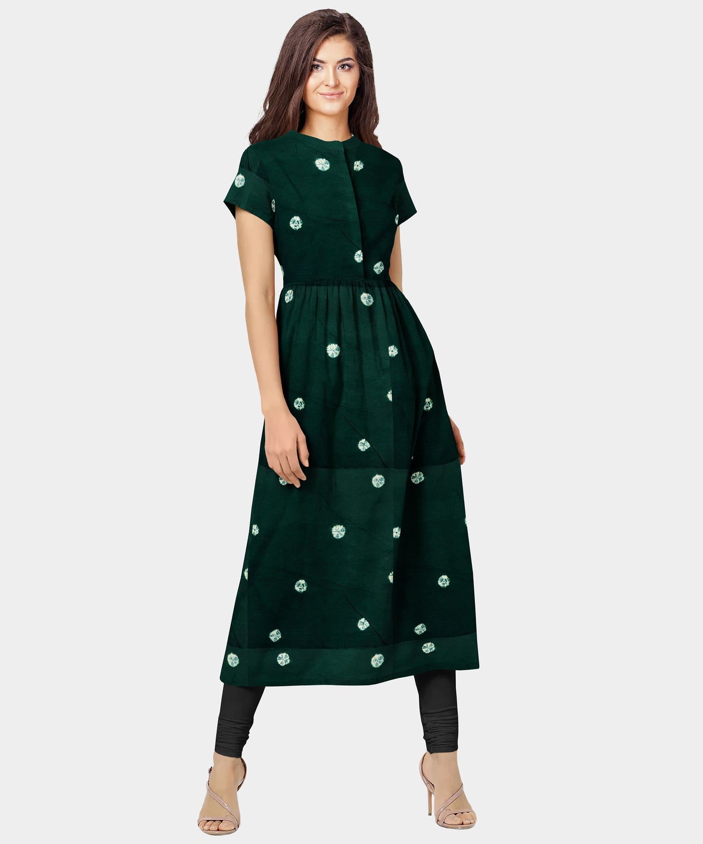 Plain Bandhej Cotton Nighty Fabric - Auto Loom, Heavy 310 GSM, Shining Colors