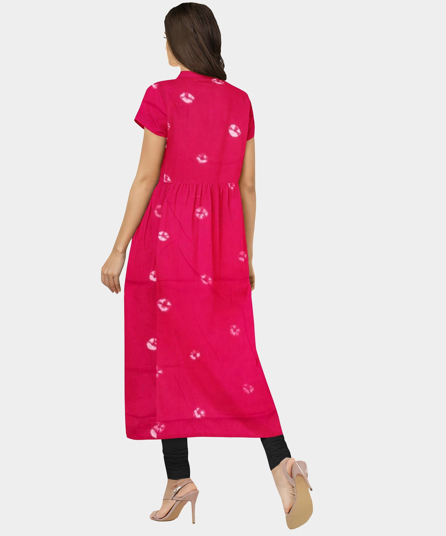 Plain Bandhej Cotton Nighty Fabric - Auto Loom, Heavy 310 GSM, Shining Colors