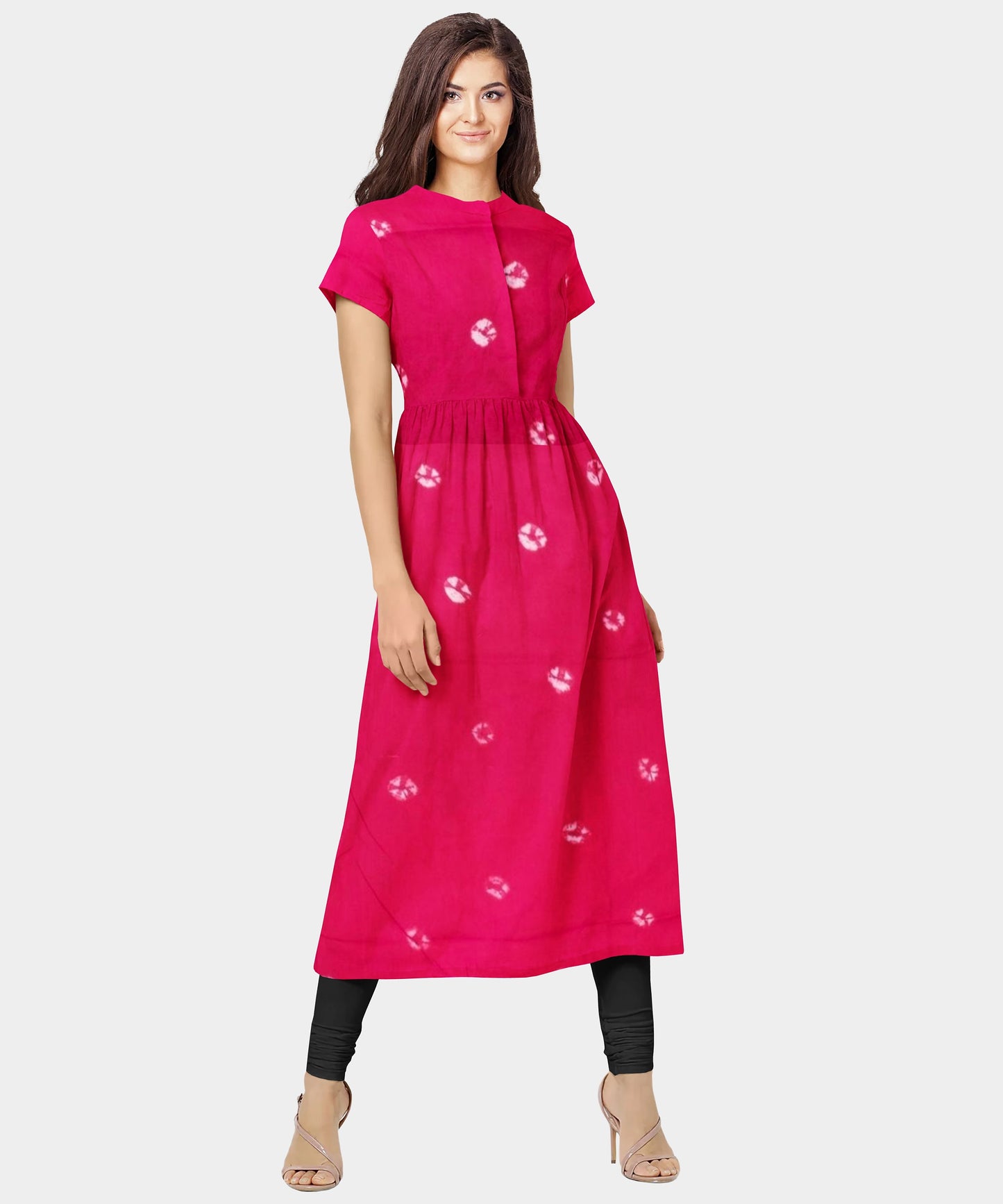 Plain Bandhej Cotton Nighty Fabric - Auto Loom, Heavy 310 GSM, Shining Colors