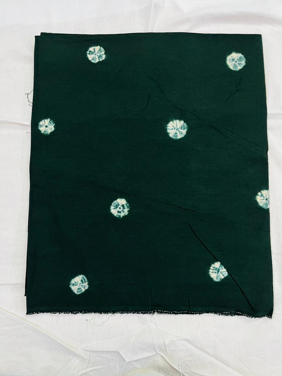 Plain Bandhej Cotton Nighty Fabric - Auto Loom, Heavy 310 GSM, Shining Colors