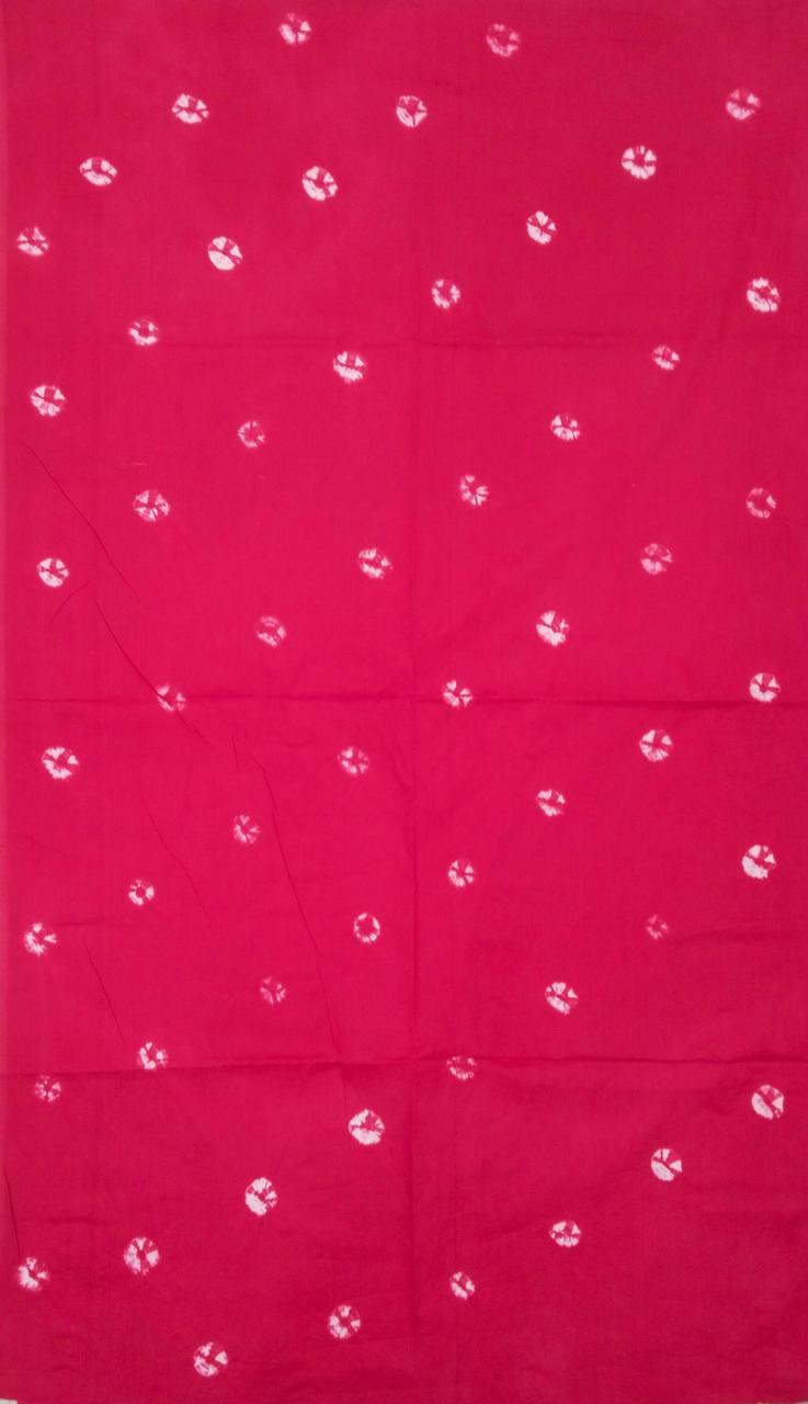 Plain Bandhej Cotton Nighty Fabric - Auto Loom, Heavy 310 GSM, Shining Colors