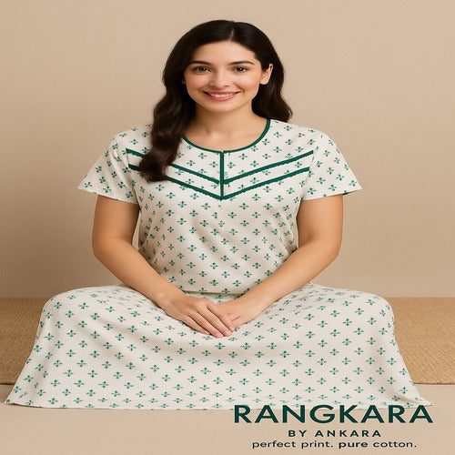 snowflora-green-cotton-nighty-free-size-rangkara-by-ankara