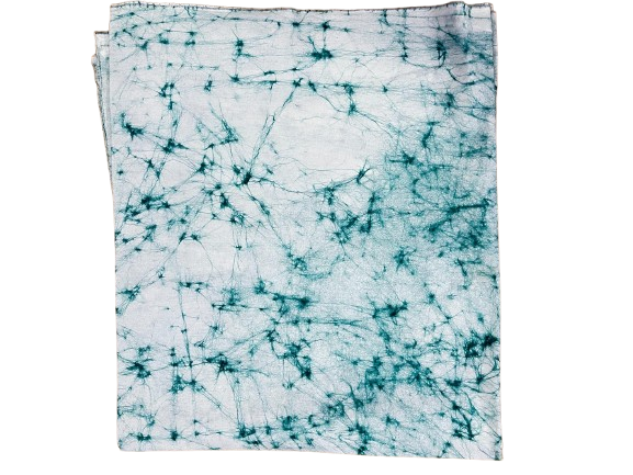 Emerald Veins – Cotton Crush Wax Batik Nighty Fabric (3 Meters) | Rangkara by Ankara